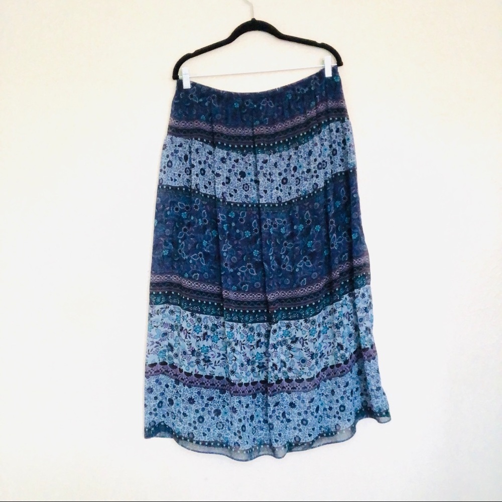 Dressbarn High Waisted Maxi Skirt | size 14w